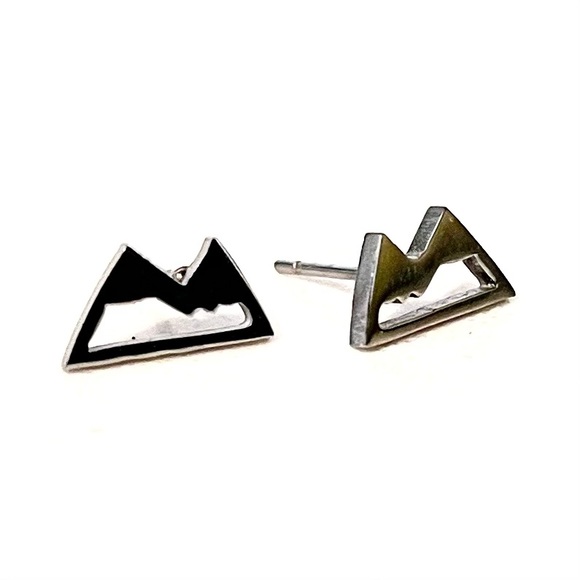 Mountain Stud Earrings from Alberta - Picture 2 of 6